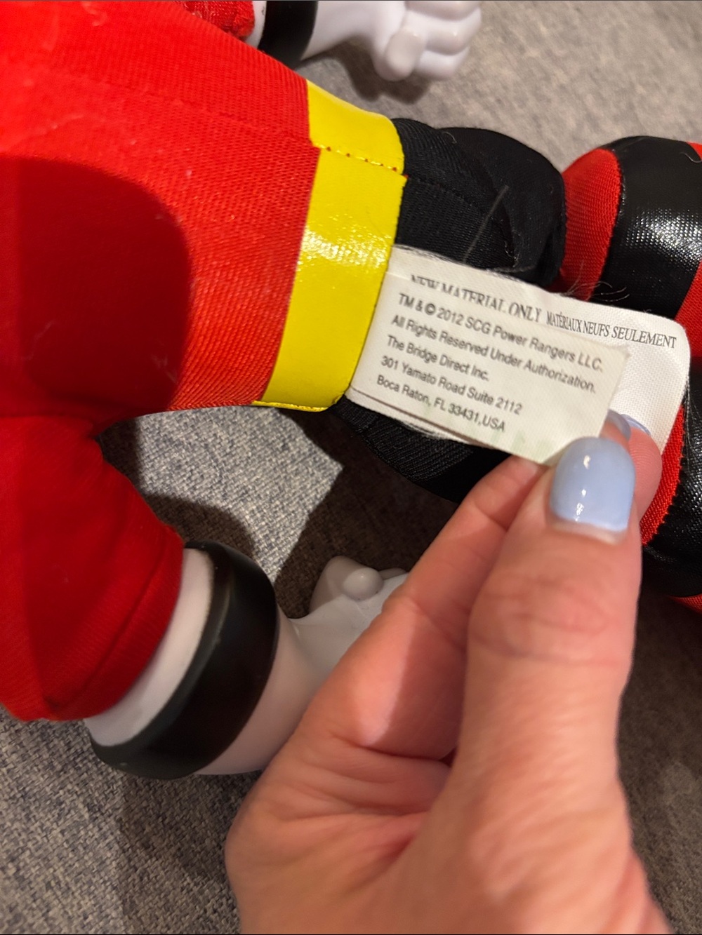 Red Power Ranger Plush - Picture 2 of 5